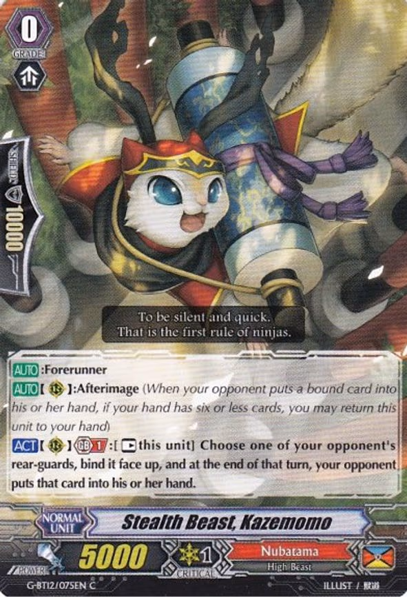 Stealth Beast, Kazemomo - C (G-BT12/075EN)