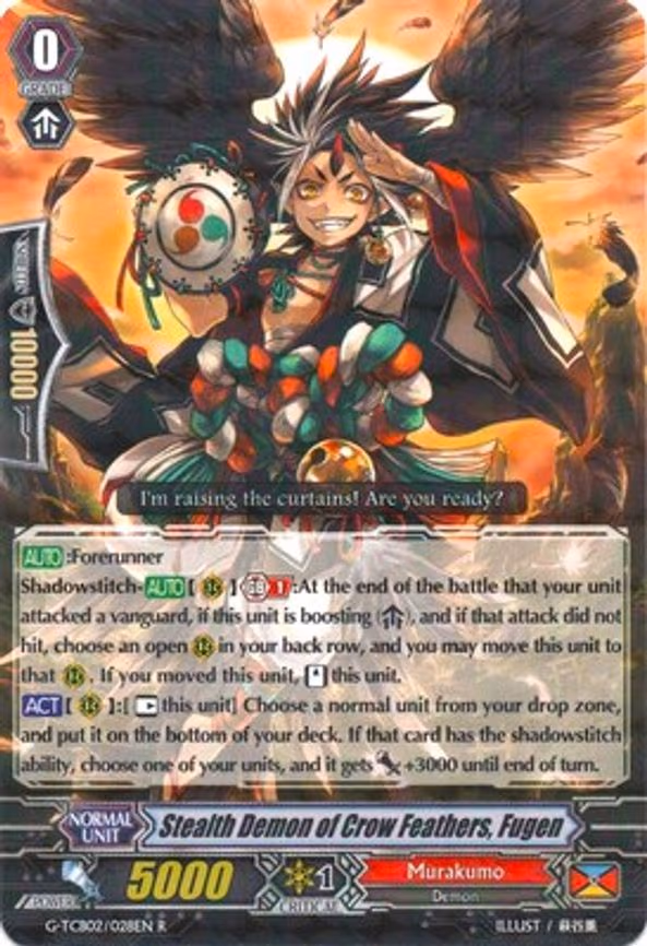 Stealth Demon of Crow Feathers, Fugen - R (G-TCB02/028EN)