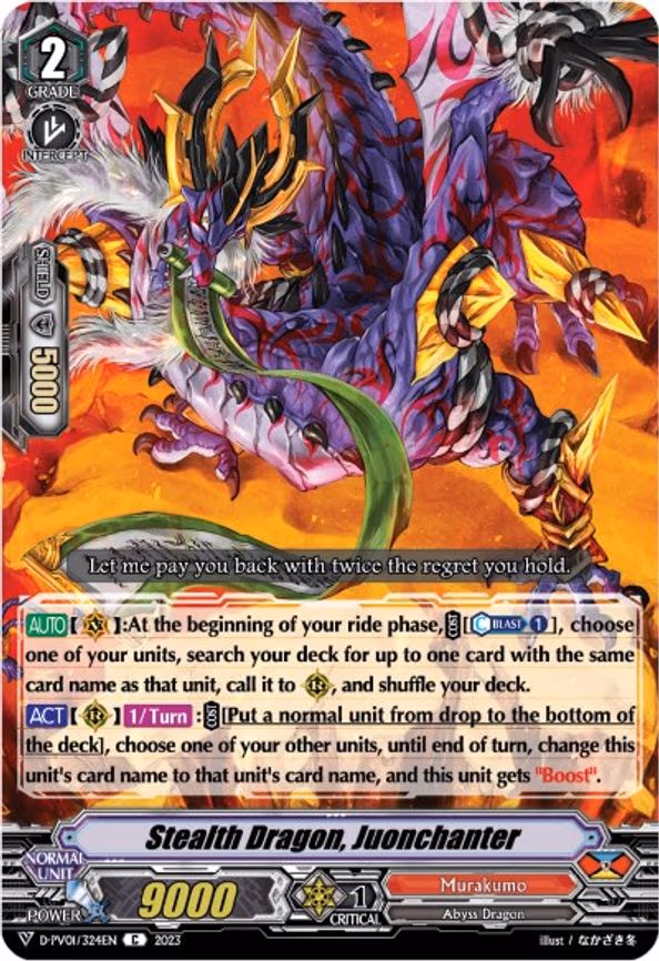Stealth Dragon, Juonchanter