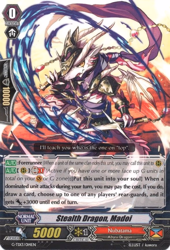 Stealth Dragon, Madoi
