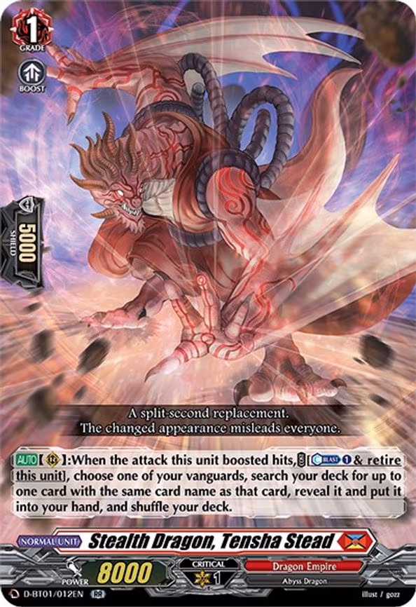Stealth Dragon, Tensha Stead - RR (D-BT01/012EN)