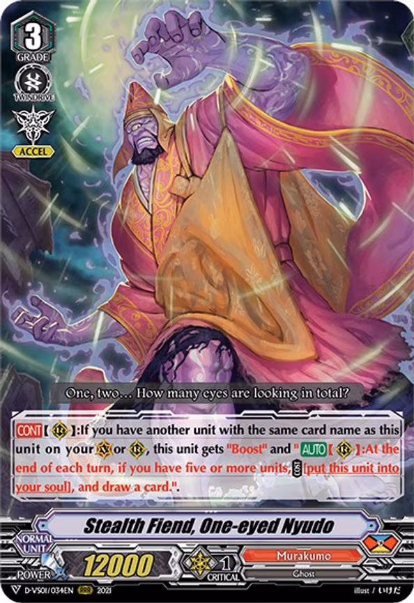 Stealth Fiend, One-eyed Nyudo - RRR (D-VS01/034EN)