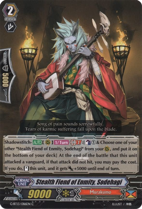 Stealth Fiend of Enmity, Sodehagi - C (G-BT13/086EN)