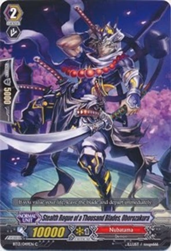 Stealth Rogue of a Thousand Blades, Oborozakura - C (BT13/049EN)