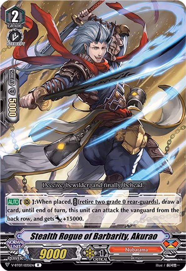 Stealth Rogue of Barbarity, Akurao - R (V-BT07/035EN)