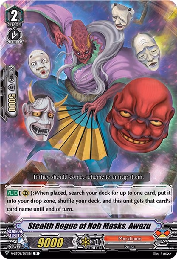 Stealth Rogue of Noh Masks, Awazu - R (V-BT09/031EN)