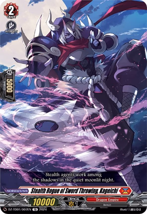 Stealth Rogue of Sword Throwing, Kageichi - TD (DZ-TD01/007EN)