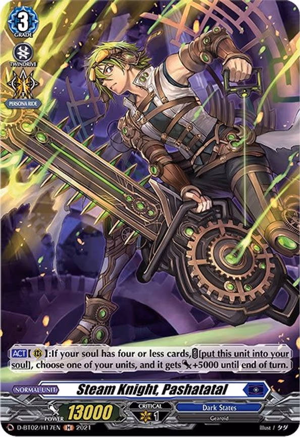 Steam Knight, Pashatatal (Holo) - H (D-BT02/H17EN)