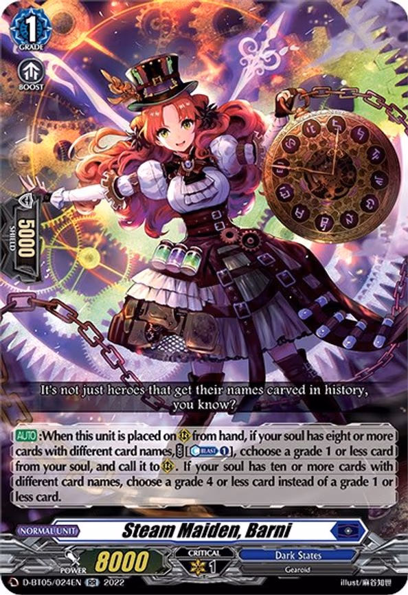 Steam Maiden, Barni - RR (D-BT05/024EN)