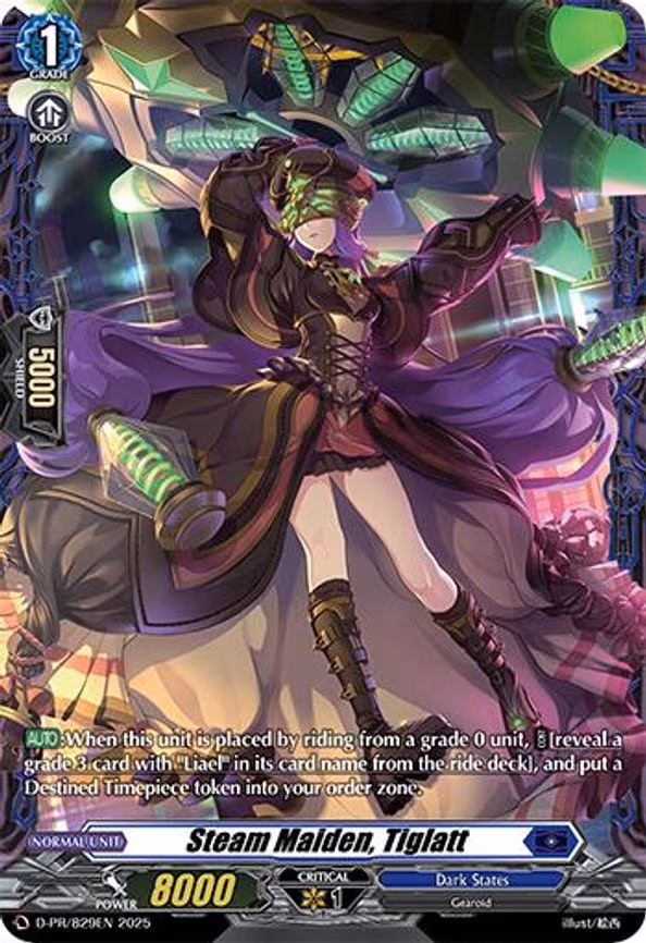 Steam Maiden, Tiglatt