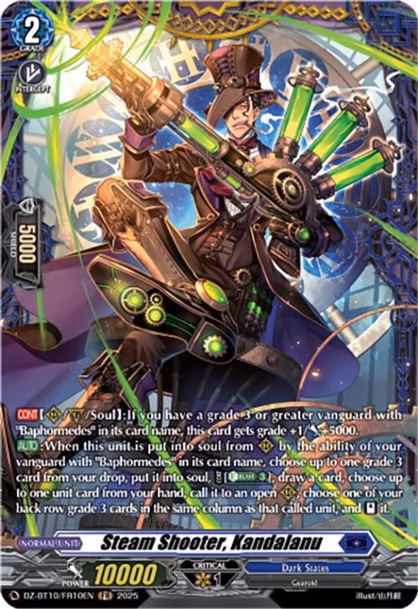 Steam Shooter, Kandalanu - Frame Rare (DZ-BT10/FR10EN)