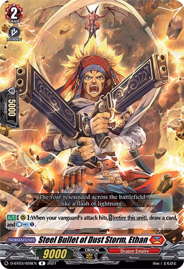 Steel Bullet of Dust Storm, Ethan - R (D-BT03/028EN)