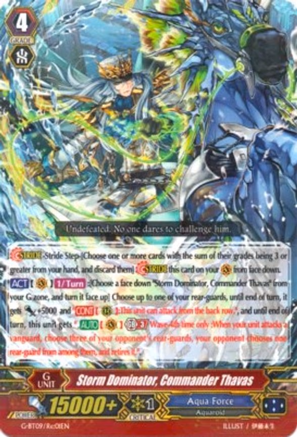 Storm Dominator, Commander Thavas - R (G-BT09/Re:01EN)