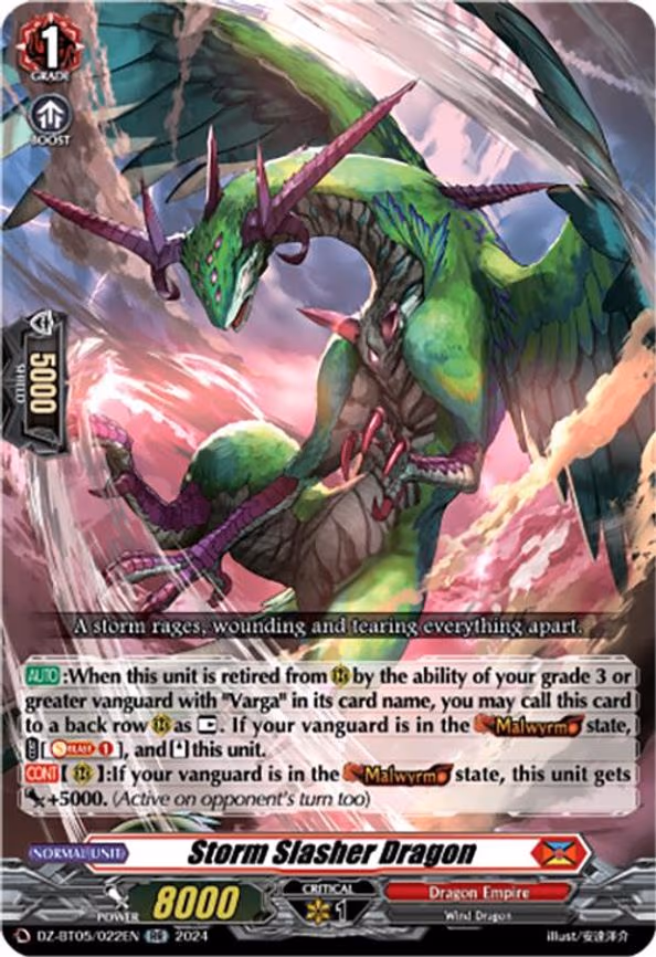 Storm Slasher Dragon - RR (DZ-BT05/022EN)