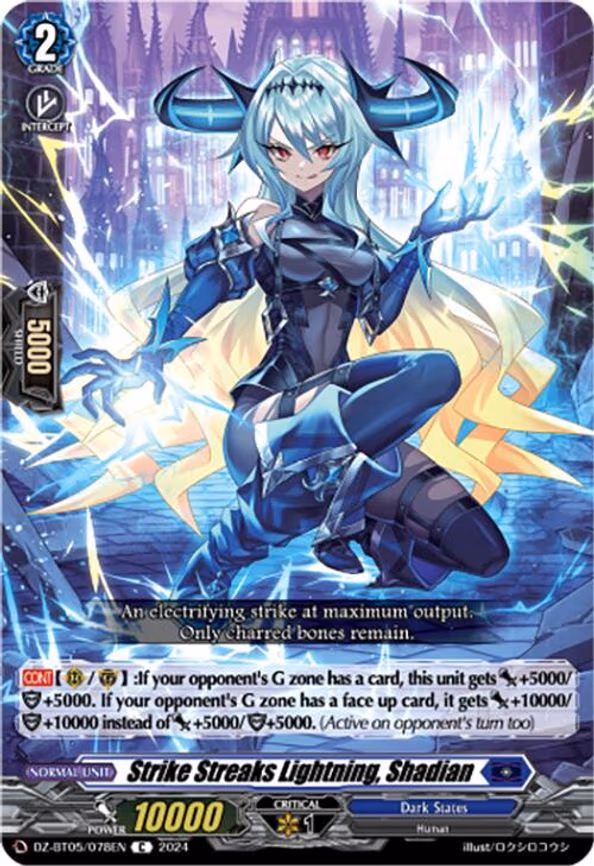 Strike Streaks Lightning, Shadian - C (DZ-BT05/078EN)