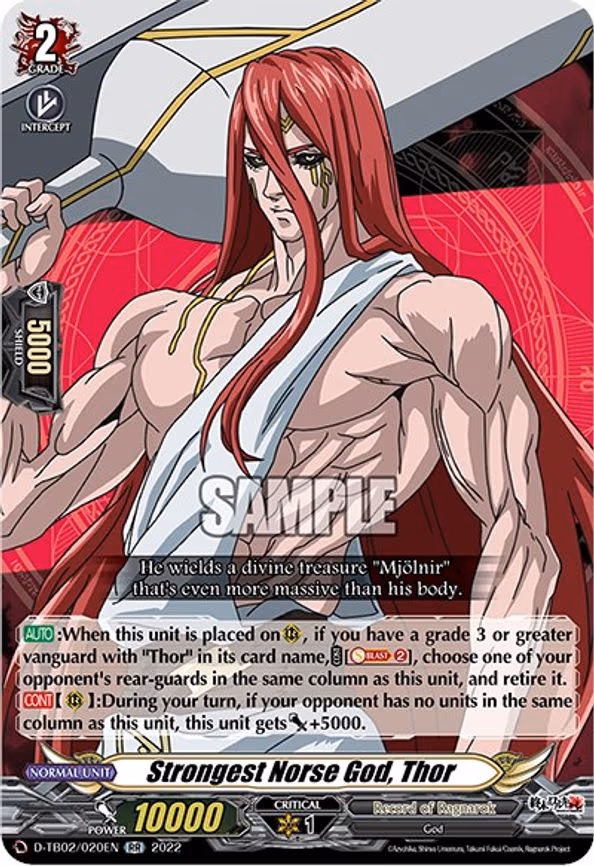 Strongest Norse God, Thor - RR (D-TB02/020EN)