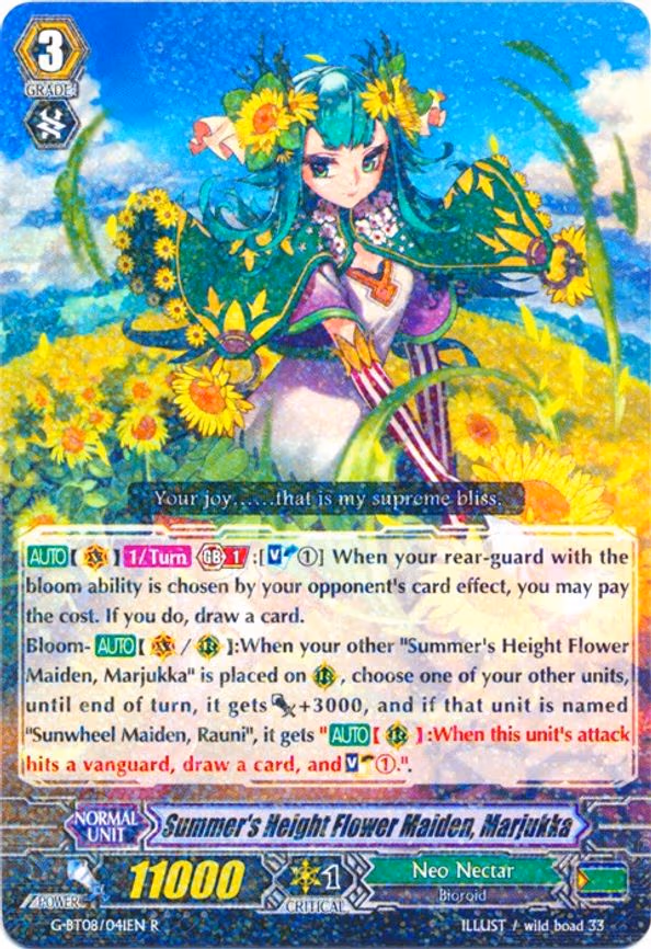 Summer's Height Flower Maiden, Marjukka - R (G-BT08/041EN)