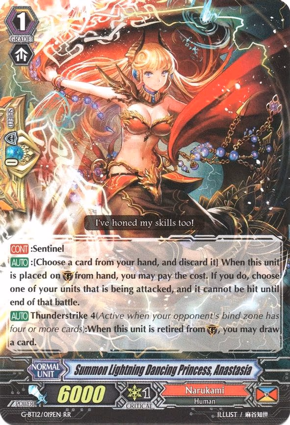 Summon Lightning Dancing Princess, Anastasia - RR (G-BT12/019EN)