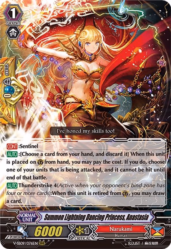 Summon Lightning Dancing Princess, Anastasia - RRR (V-SS09/076EN)