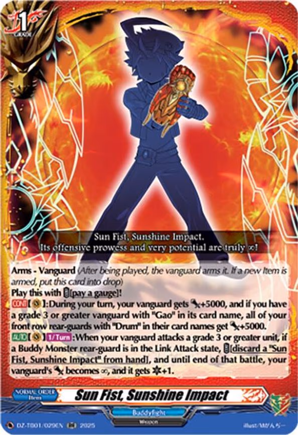 Sun Fist, Sunshine Impact - RR (DZ-TB01/029EN)