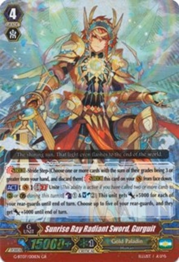 Sunrise Ray Radiant Sword, Gurguit - GR (G-BT07/001EN)