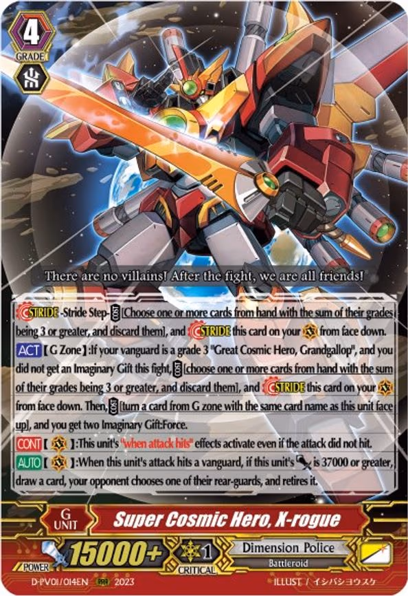 Super Cosmic Hero, X-rogue - RRR (D-PV01/014EN)