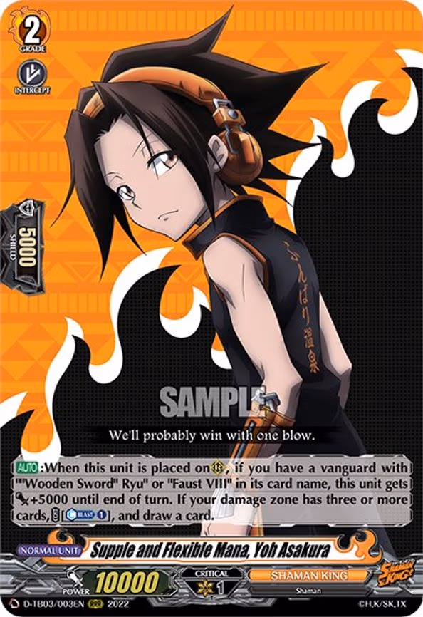 Supple and Flexible Mana, Yoh Asakura - RRR (D-TB03/003EN)