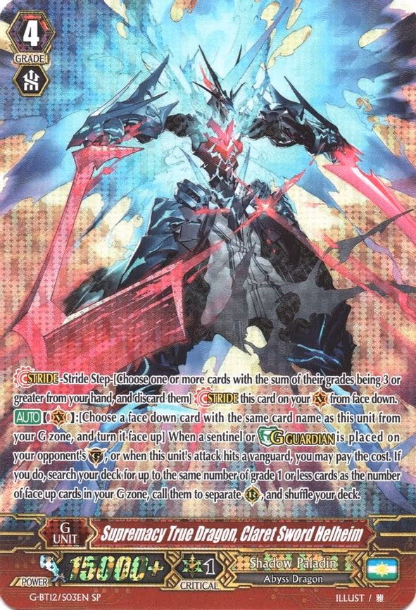 Supremacy True Dragon, Claret Sword Helheim - SP (G-BT12/S03EN)