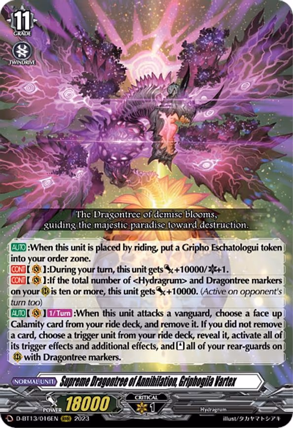 Supreme Dragontree of Annihilation, Griphogila Vartex - RRR (D-BT13/016EN)