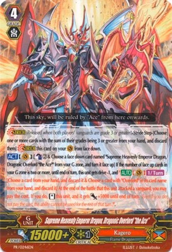 Supreme Heavenly Emperor Dragon, Dragonic Overlord "The Ace" - PR (PR/0246EN)