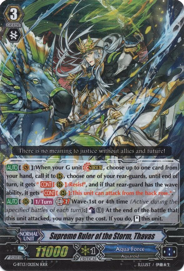 Supreme Ruler of the Storm, Thavas - RRR (G-BT13/012EN)