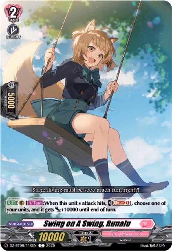 Swing on a Swing, Runalu - C (DZ-BT08/110EN)