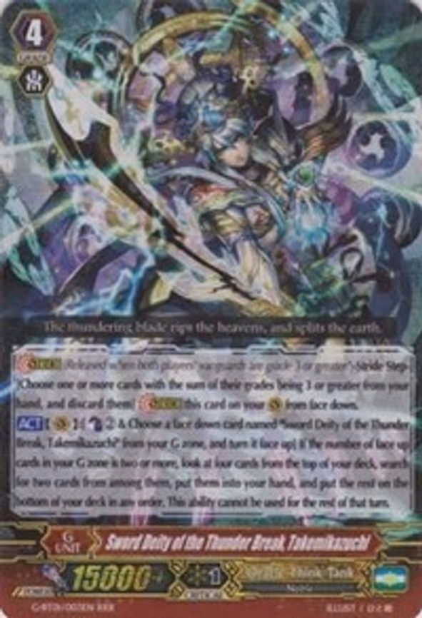 Sword Deity of the Thunder Break, Takemikazuchi - RRR (G-BT01/003EN)