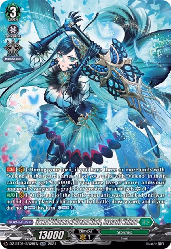 Sword Princess of Dream Blade, Lascaria Veleno - SR (DZ-BT01/SR29EN)