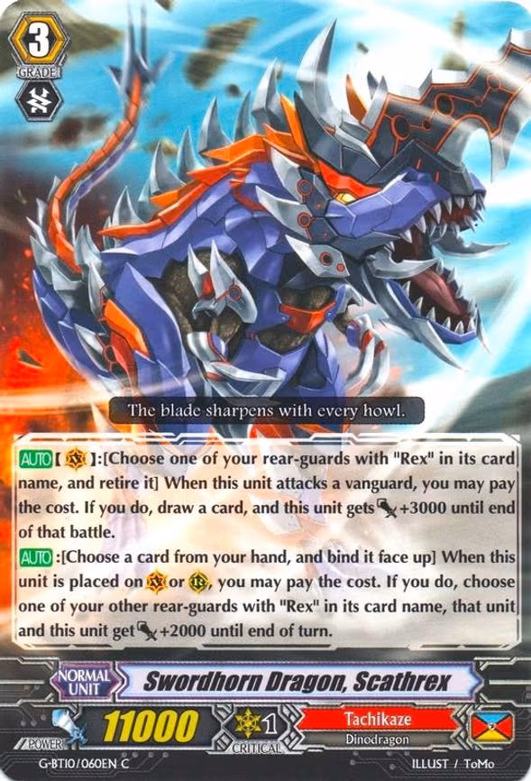 Swordhorn Dragon, Scatherex - C (G-BT10/060EN)
