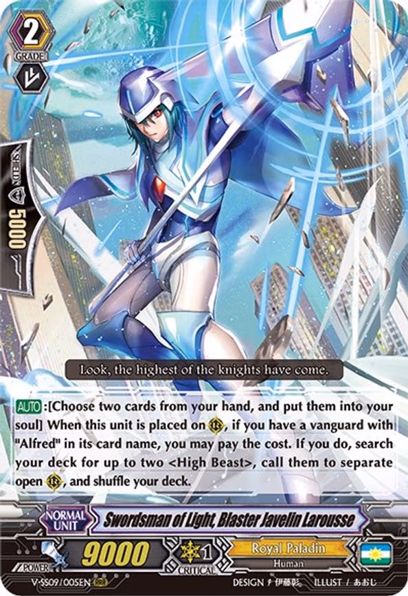 Swordsman of Light, Blaster Javelin Larousse - RRR (V-SS09/005EN)