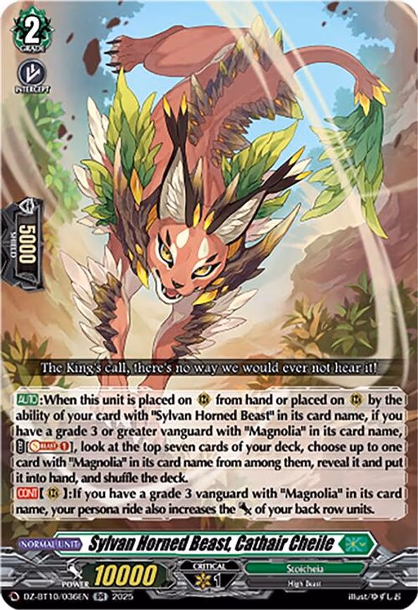 Sylvan Horned Beast, Cathair Cheile - RR (DZ-BT10/036EN)