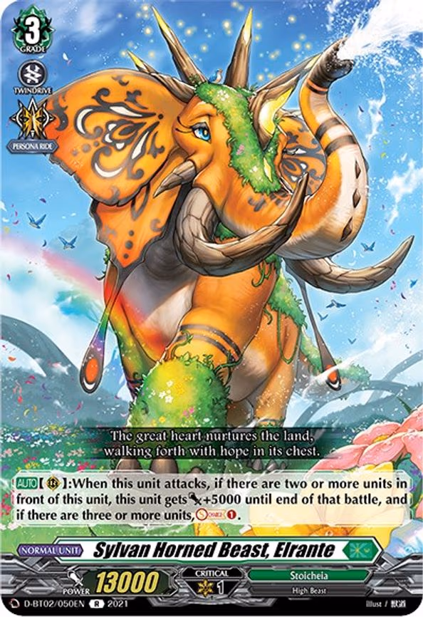 Sylvan Horned Beast, Elrante - R (D-BT02/050EN)