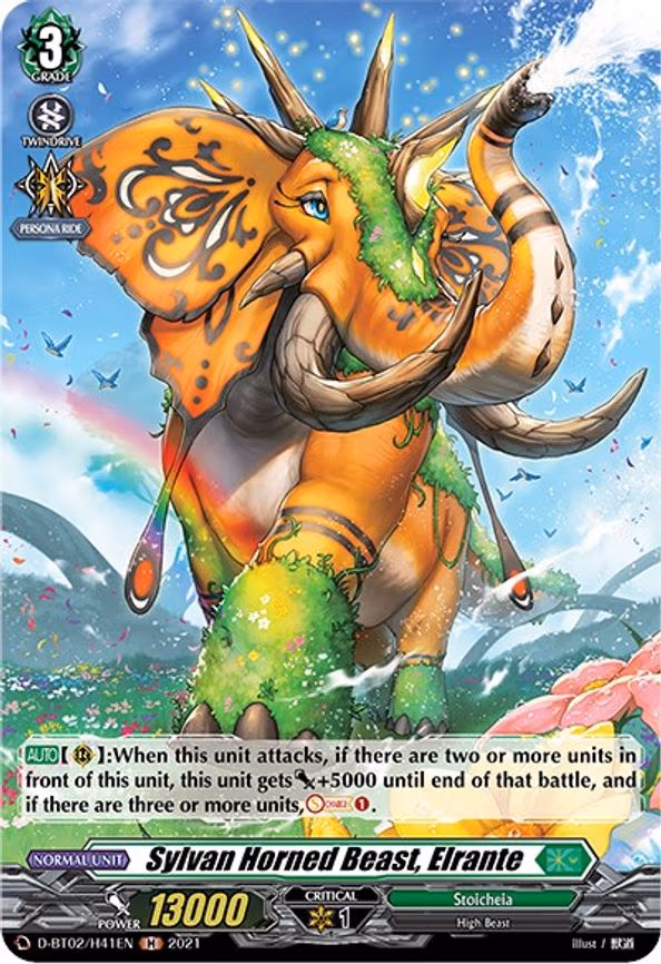 Sylvan Horned Beast, Elrante (Holo) - H (D-BT02/H41EN)