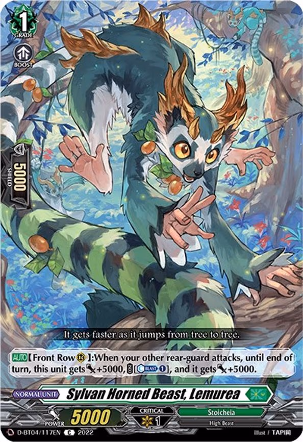 Sylvan Horned Beast, Lemurea - C (D-BT04/117EN)