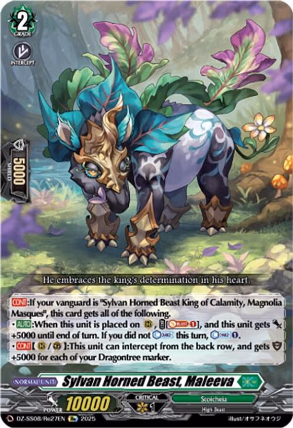 Sylvan Horned Beast, Maleeva - RE (DZ-SS08/Re27EN)