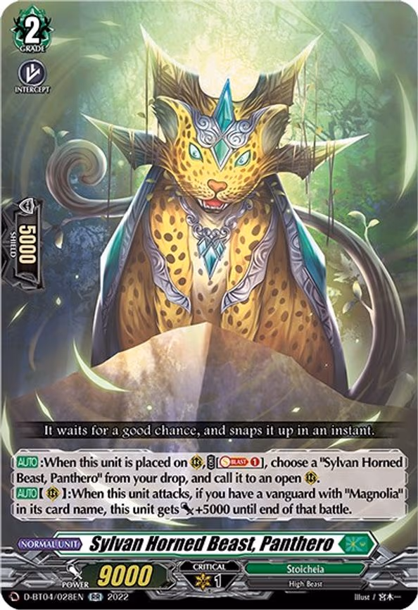 Sylvan Horned Beast, Panthero - RR (D-BT04/028EN)