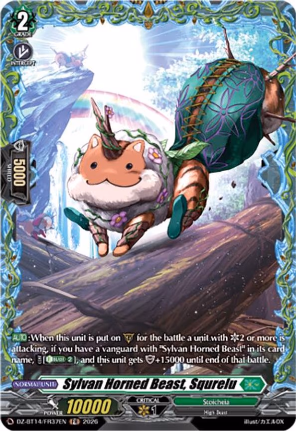 Sylvan Horned Beast, Squrelu - Frame Rare (DZ-BT14/FR37EN)