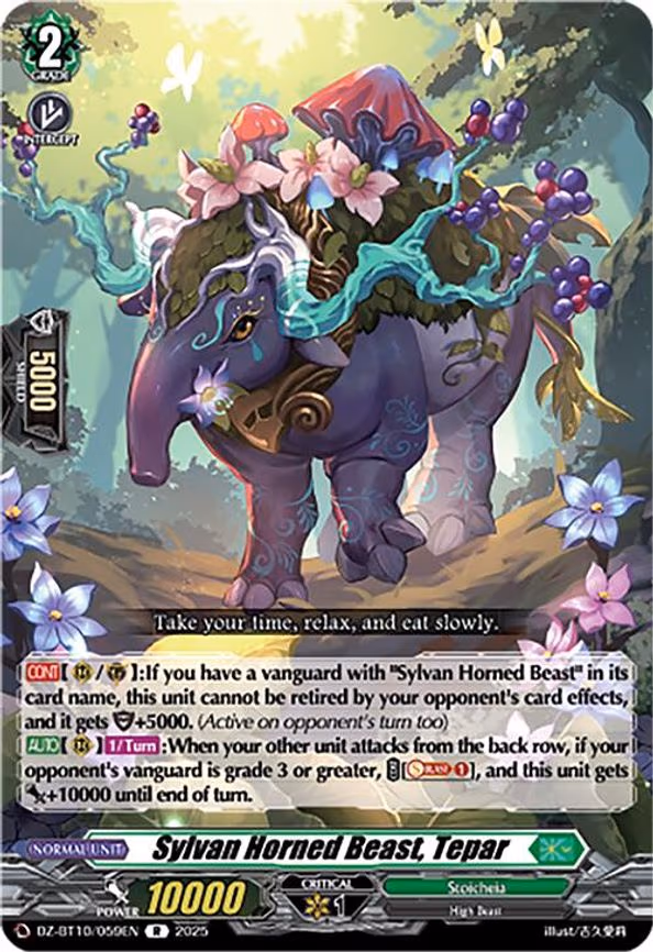 Sylvan Horned Beast, Tepar - R (DZ-BT10/059EN)