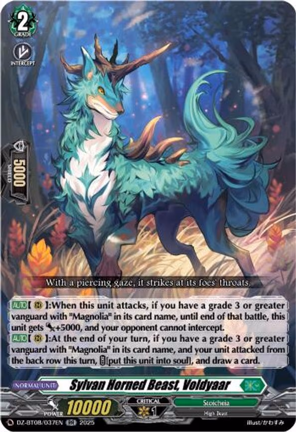 Sylvan Horned Beast, Voldyaar - RR (DZ-BT08/037EN)