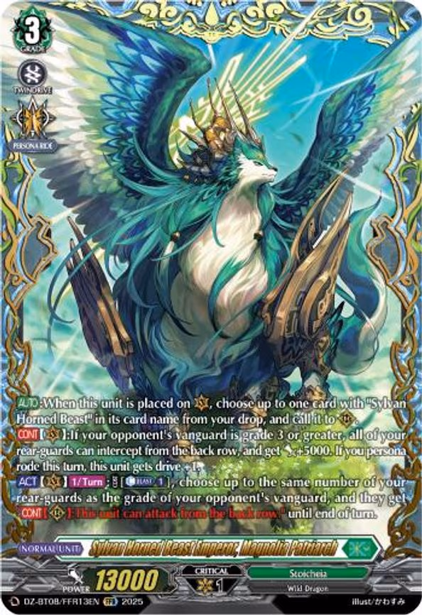 Sylvan Horned Beast Emperor, Magnolia Patriach - FFR (DZ-BT08/FFR13EN)