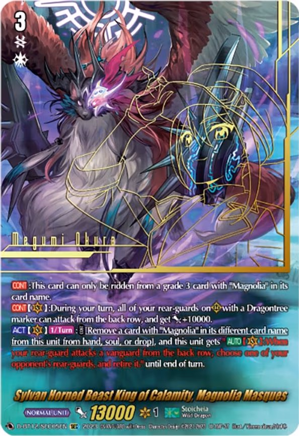 Sylvan Horned Beast King of Calamity, Magnolia Masques - SEC (D-BT12/SEC05EN)