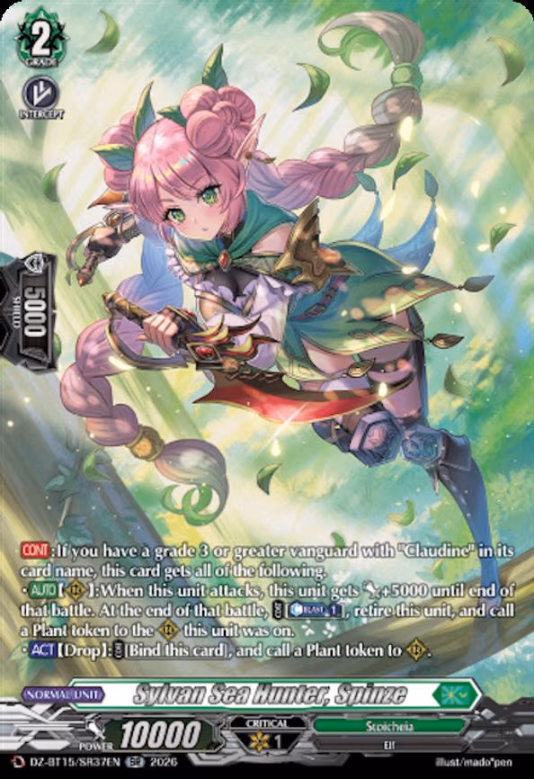 Sylvan Sea Hunter, Spinze - SR (DZ-BT15/SR37EN)