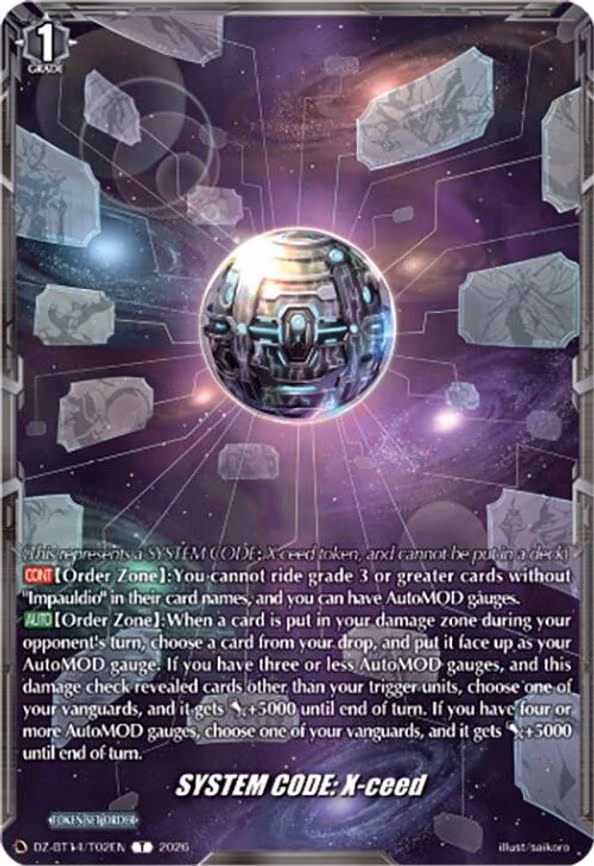 SYSTEM CODE: X-ceed - T (DZ-BT14/T02EN)