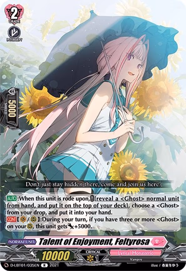 Talent of Enjoyment, Feltyrosa - R (D-LBT01/035EN)